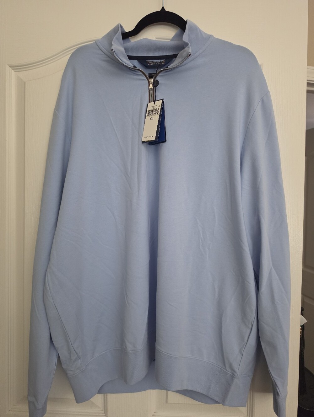 Polo Ralph Lauren Golf Long Sleeve Quarter Zip Top Shirt Blue New NWT xxl